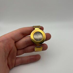 Vintage unique gold women’s bangle watch with a hook clasp!